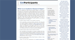 Desktop Screenshot of getparticipants.com